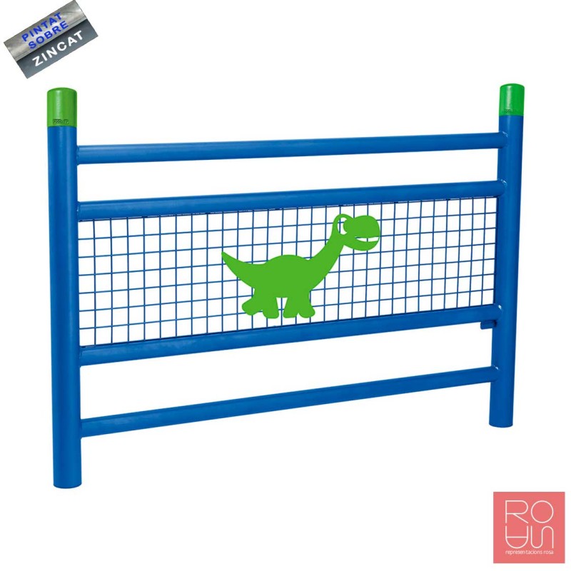 Tanca de protecció especial escoles model Línia amb reixa 